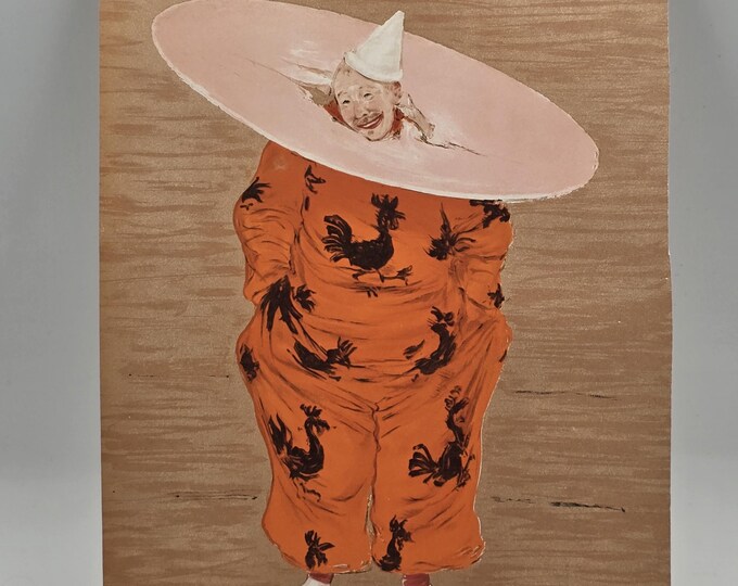 Litho, Jan van Beers, Circus Clown from 1886