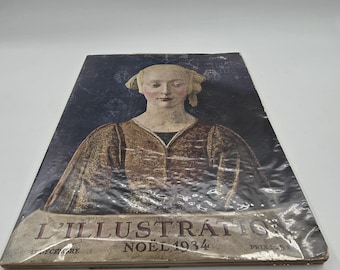 L'Illustration Noël 1934, special Christmas edition, antique French magazine