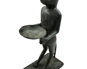 Diego Giacmommeti "The Butler Cat" Bronze, 50 cm high