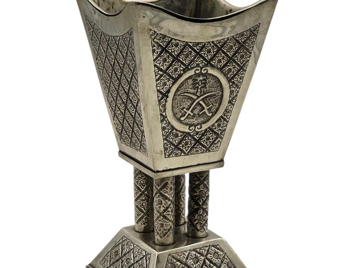 Large fashion incense burner (Bakhoor) with Saudi Arabia coat of arms