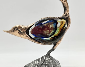 Yves Lohe, artwork bird/sparrow (Moineau)