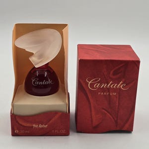 Set of 2 vintage full size Perfume/Eau de toilette by Yves Rocher, Cantate image 3