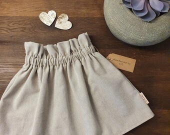 Skirt size 110 beige with pockets