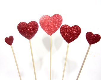 Heart cake topper | Etsy