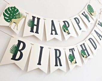 Safari Birthday Party Decorations - Safari Banner Jungle Safari Animal Banner. Safari Theme Party Jungle Party Safari Jungle Birthday Banner