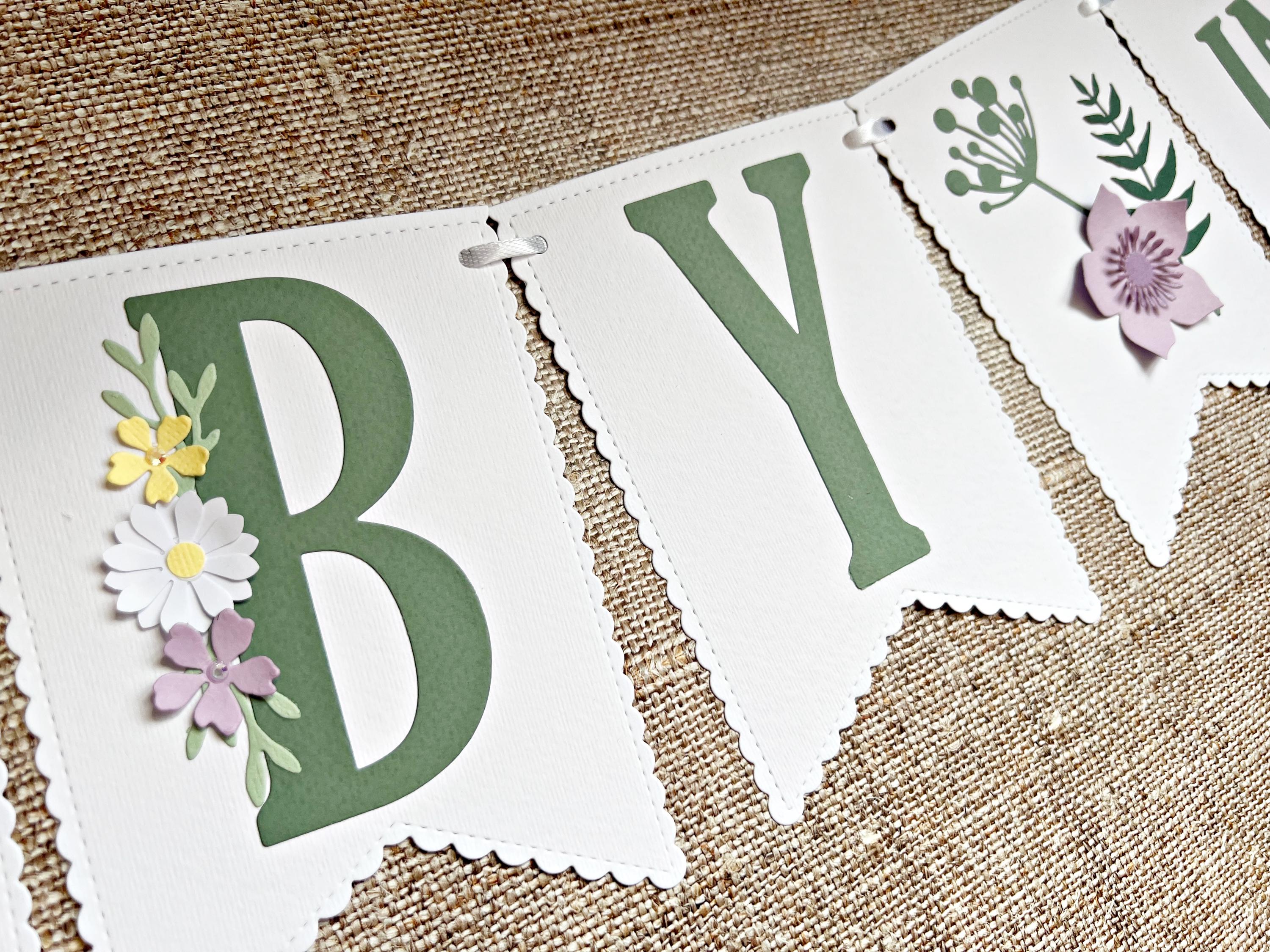 thumbnail image 2 of Kreatwow Baby In Bloom Banner Floral Baby Shower... 2 of 14