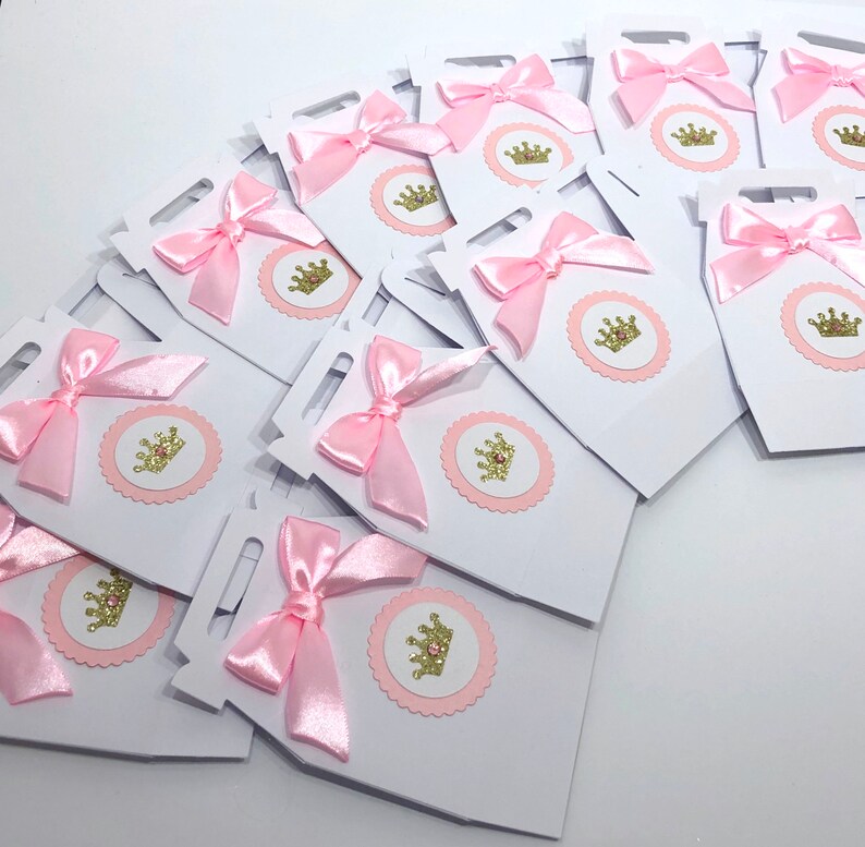 Princess Crown Tiara Favor BoxesPink Gold Princess Favor Etsy