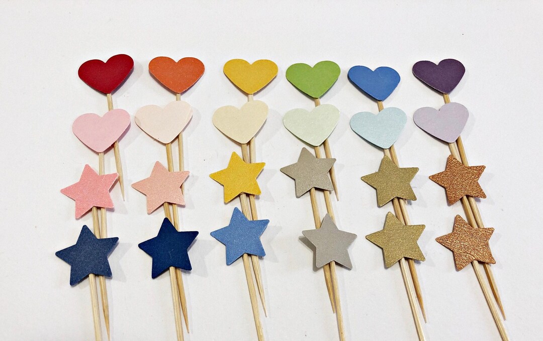 Pastel Rainbow Cupcake Toppers - Boho First Birthday Party Decorations ...