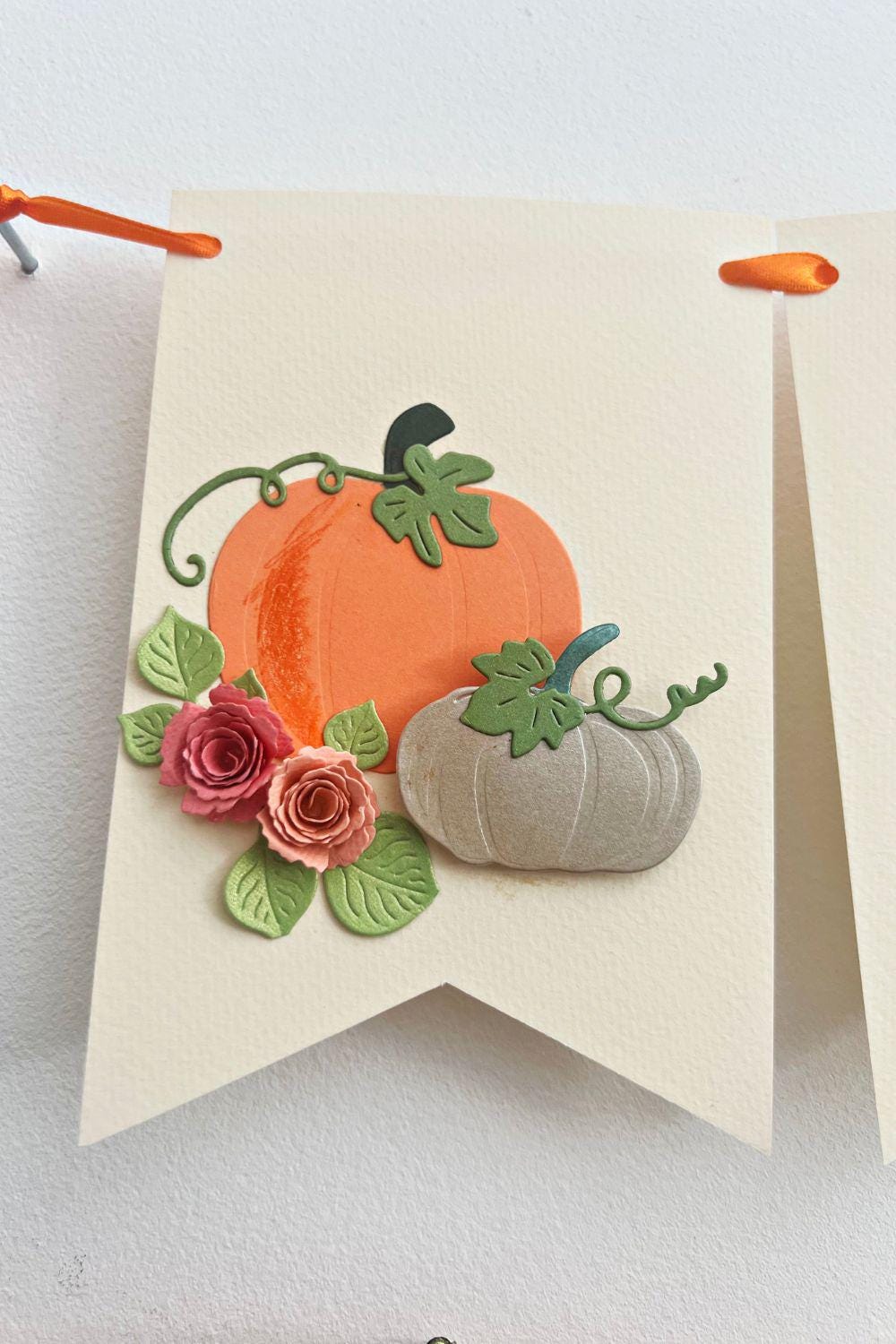 Kürbis-Babyparty-Dekoration – Banner „A Little Pumpkin Is On The Way“ Mit Glitzer, Orange, Ca. 15,2 Cm/Buchstabe