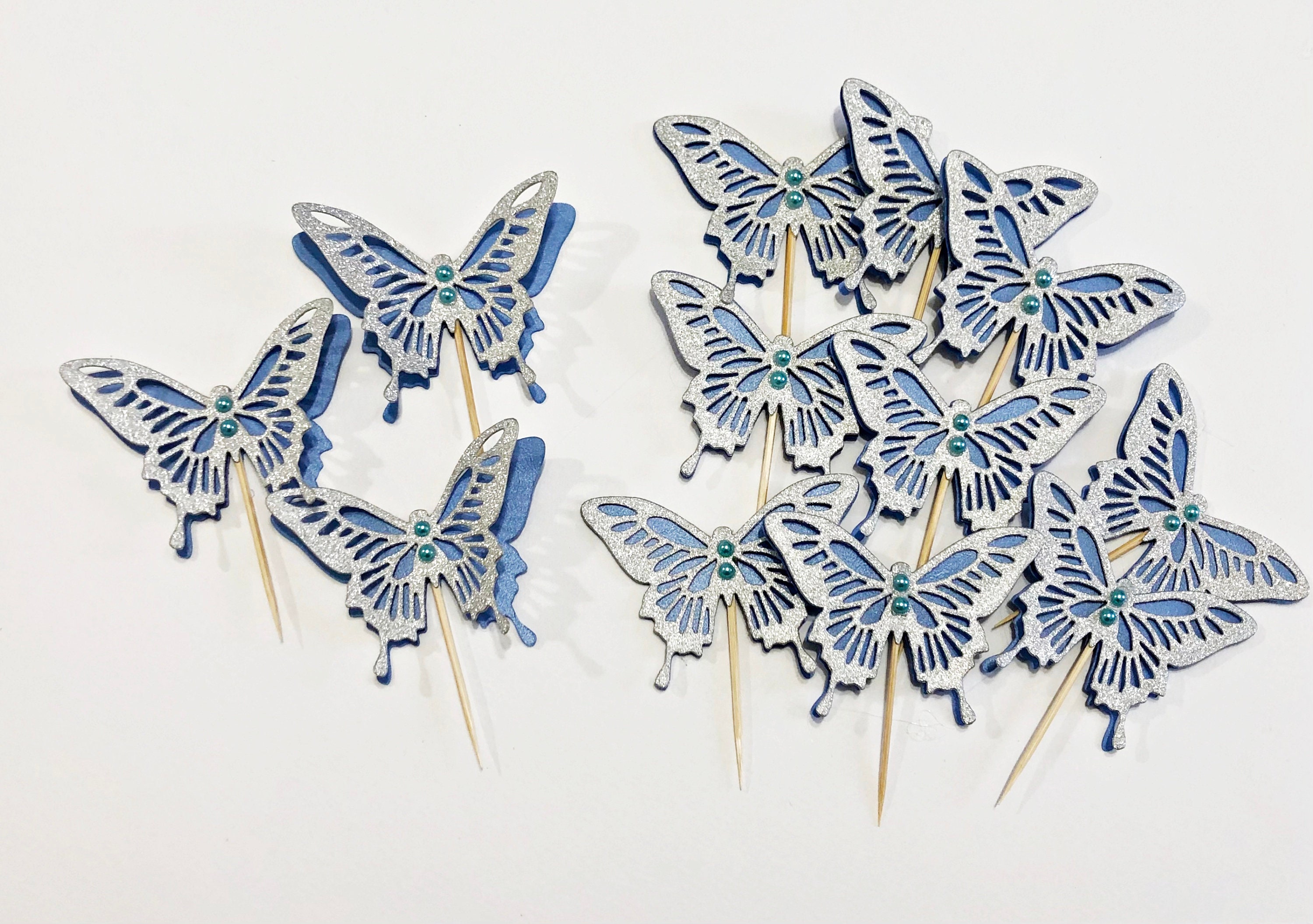 Pink & Gold Butterfly Party Decorations. Butterfly Cupcake Etsy