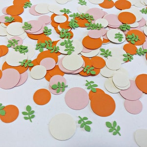 200 STÜCK Little Cutie Confetti Cutie Baby Shower Dekorationen Eine kleine Cutie ist auf dem Weg Hey Cutie Citrus Orange Clementine Geburtstagsparty Orange & Pink