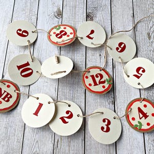 Italian First Birthday Party Decorations - Italian 12-Month Photo Banner Pizza 1st Birthday Party Decorations Monthly Banner Slice of Fun