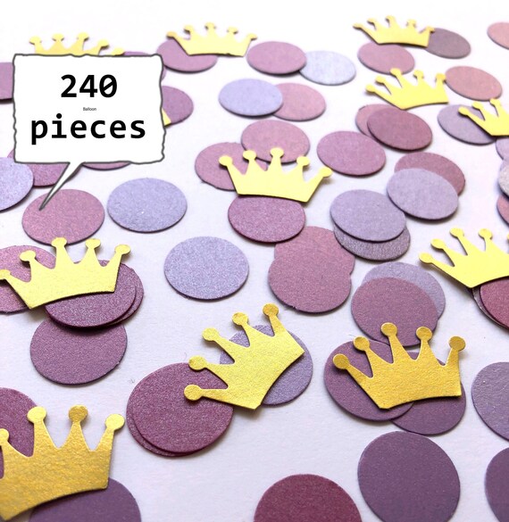 240 Purple And Gold Princess Birthday Party Decorations Purple Etsy