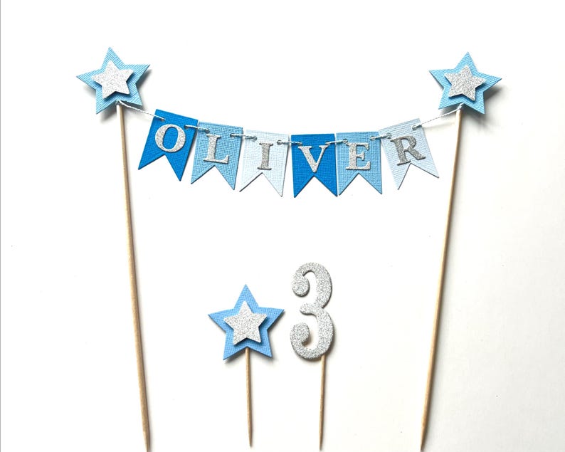Pastel Rainbow Bunting Cake Topper - First Birthday, Girls Birthday, Boys Birthday, CUSTOM Cake Bunting Personalised Cake Bunting Cake Decor image 11