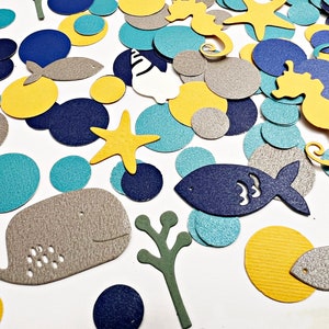200 stuks. Onder de zee confetti - zeedieren, onder de zee themafeest, strandfeest tafeldecor, oceaan verjaardag, babyshower confetti