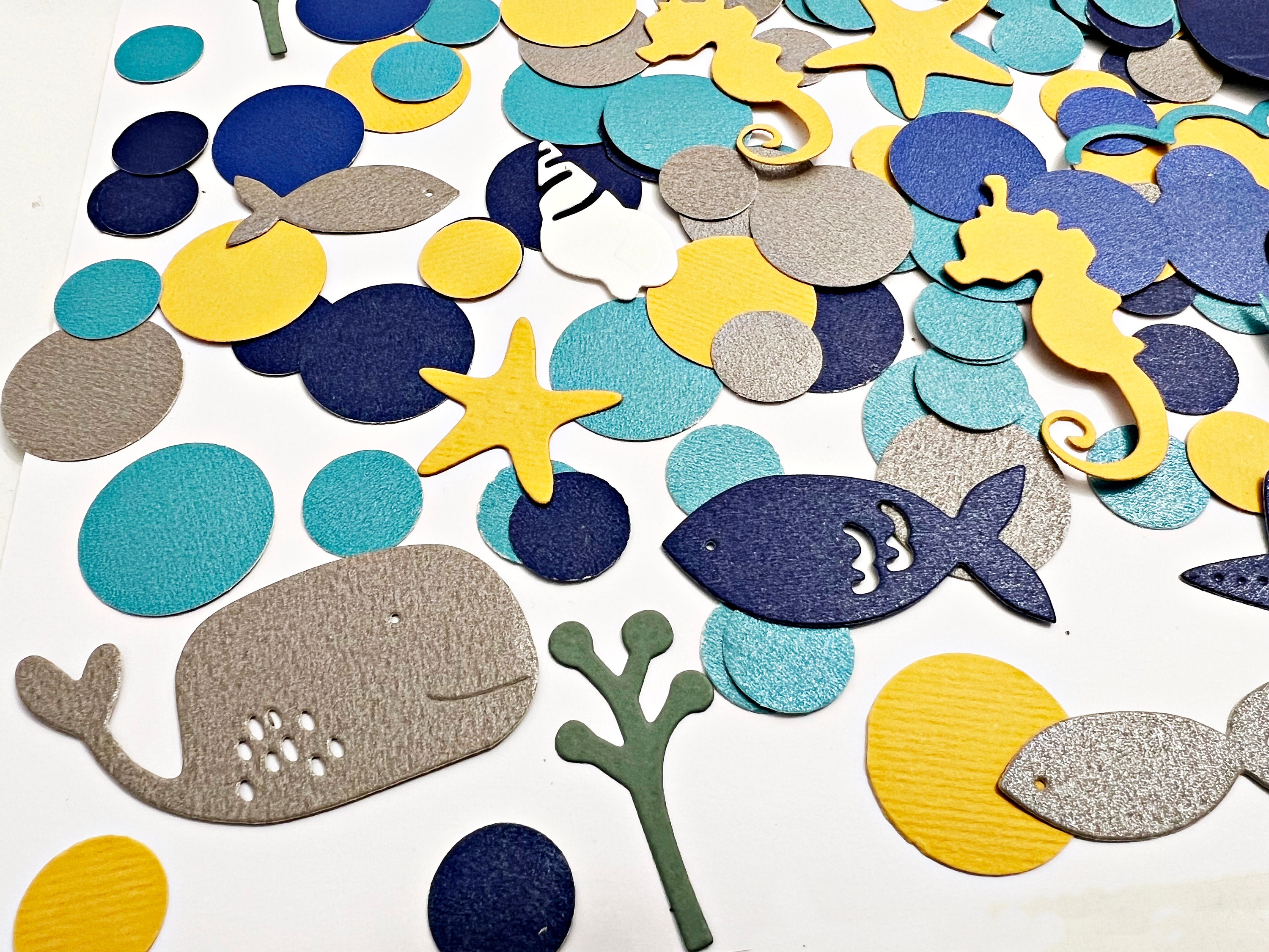 200 PCS Under the Sea Confetti Sea Creatures Under the Sea Themed Party Beach Party Table Decor Ocean Birthday Baby Shower