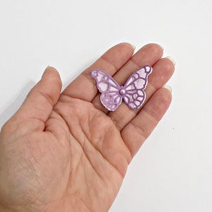 Papillons 3D en or rose 12 pièces Papillons en papier. PETITS papillons découpés. Papier d'art mural Découpes de papillons Anniversaire Nuptiale Baby Shower image 8