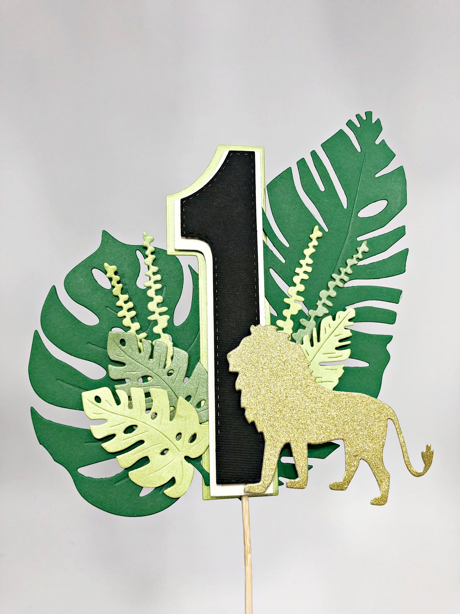 Wild One Cake Topper Jungle Safari Cake Topper Safari Jungle - Etsy