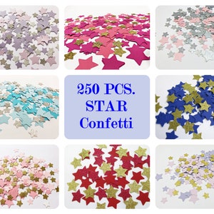 150 Pcs. Twinkle Twinkle Baby Shower Confetti Pink and Gold Birthday Confetti Gold Glitter Star Confetti Party Decorations Girl Baby Shower image 2