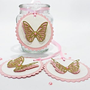 Butterfly Baby Shower Favor Box Pink & Gold Butterfly Favor Box. Butterfly Party Favors. Butterfly Candy Boxes Butterfly Birthday Gift Box image 7