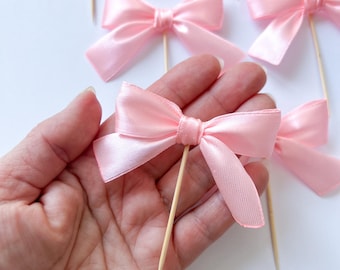 Coquette Bow Party Decorations – Birthday Baby Shower Bridal Cake Decor