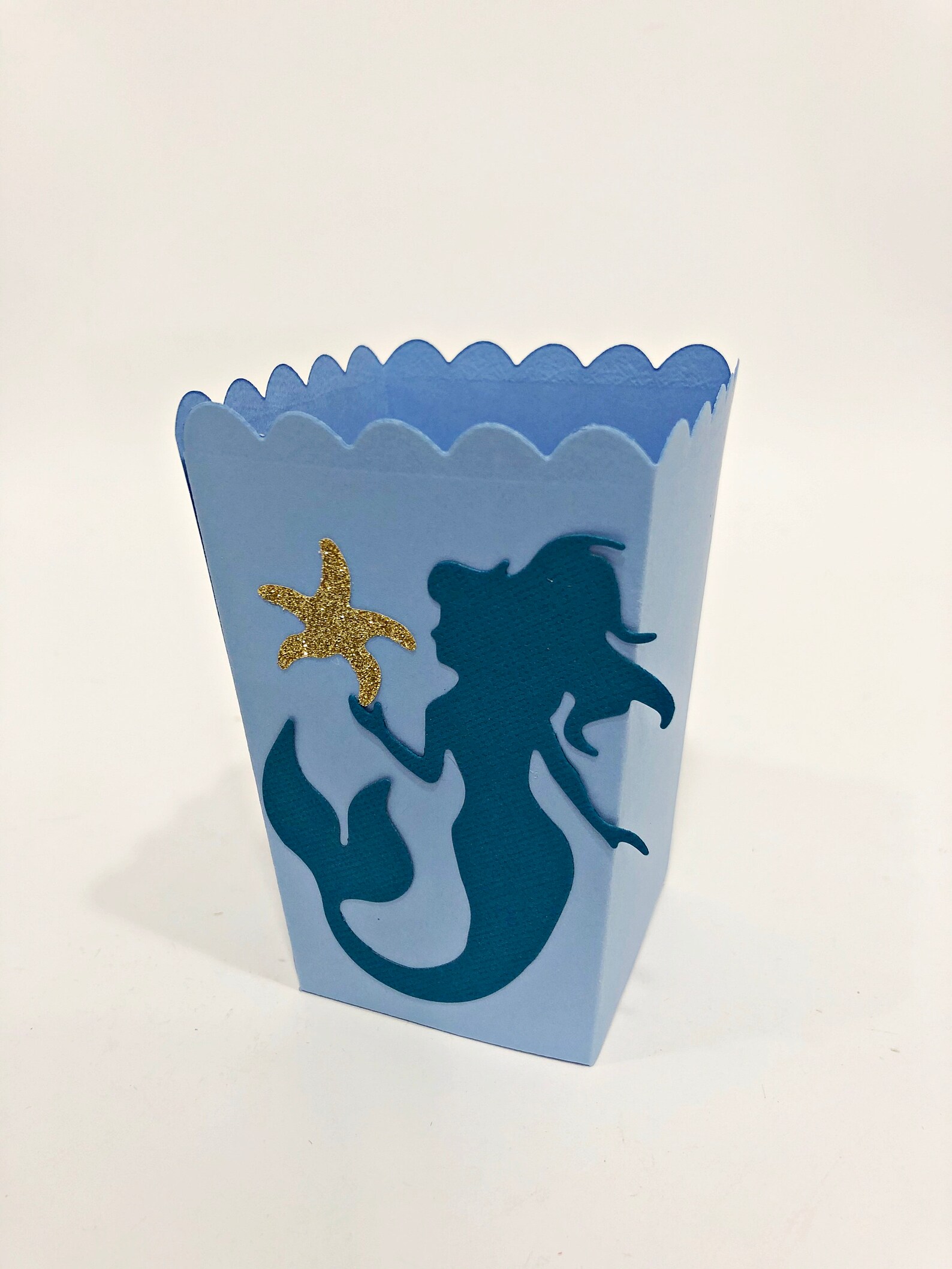 Mermaid Popcorn Box Under the Sea MINI POPCORN Box Mermaid Etsy