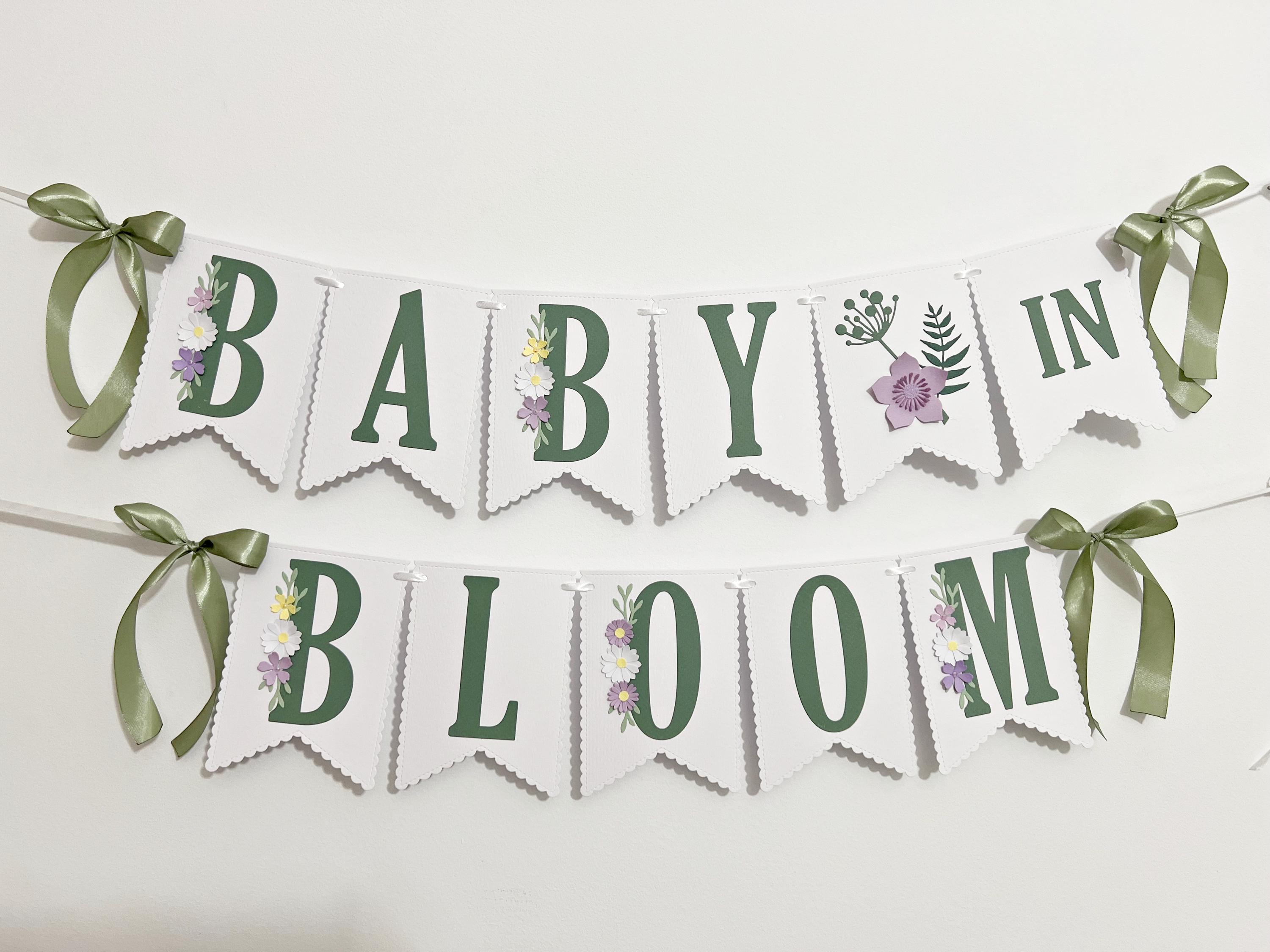 thumbnail image 2 of Kreatwow Baby In Bloom Banner Floral Baby Shower... 2 of 14