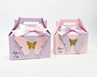 Butterfly Birthday Party Decorations - Butterfly Favor Box. Butterfly Bags Gable Box Butterfly Theme Favor Boxes Butterfly Kisses