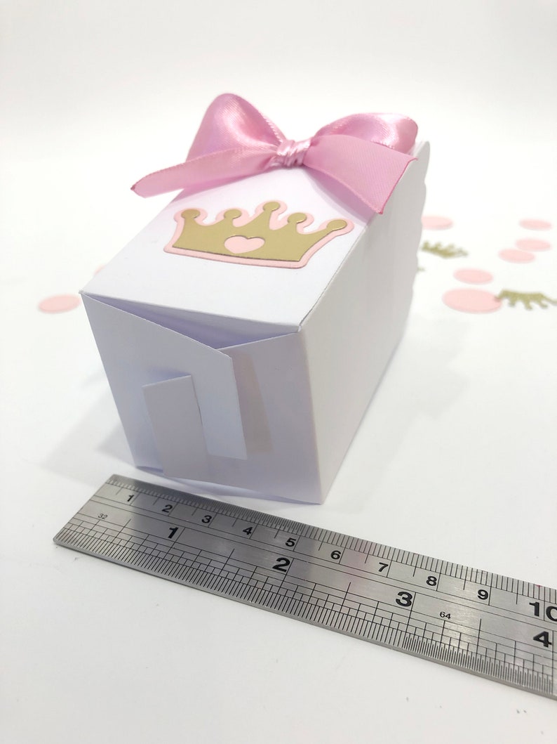 Princess Party Favors MINI Pink & Gold Popcorn Boxes Glitter Etsy