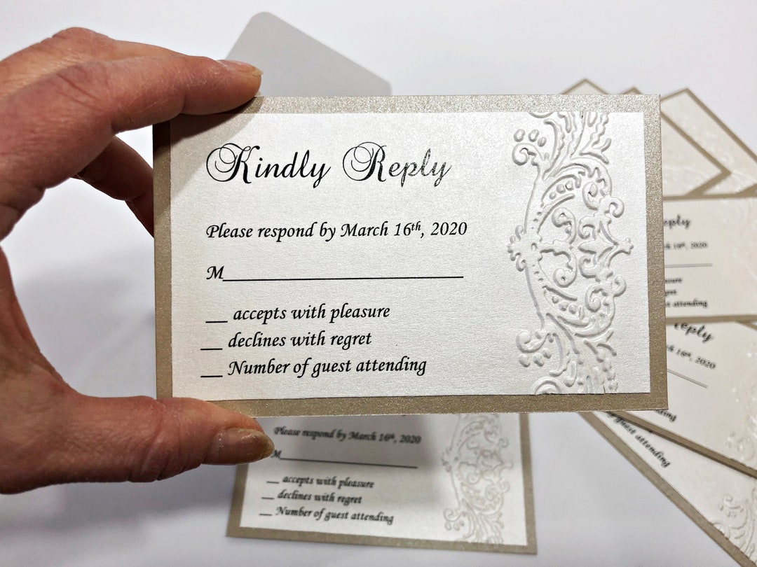 RSVP Cards & Envelopes. SMALL RSVP Cards 3 X 5 for Etsy