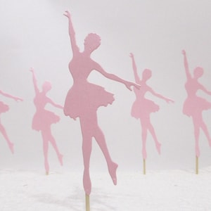 Ballerina verjaardagsversieringen - ballerina confetti ballet feest decor ballerina thema verjaardag ballet dans cupcake toppers ballerina banner