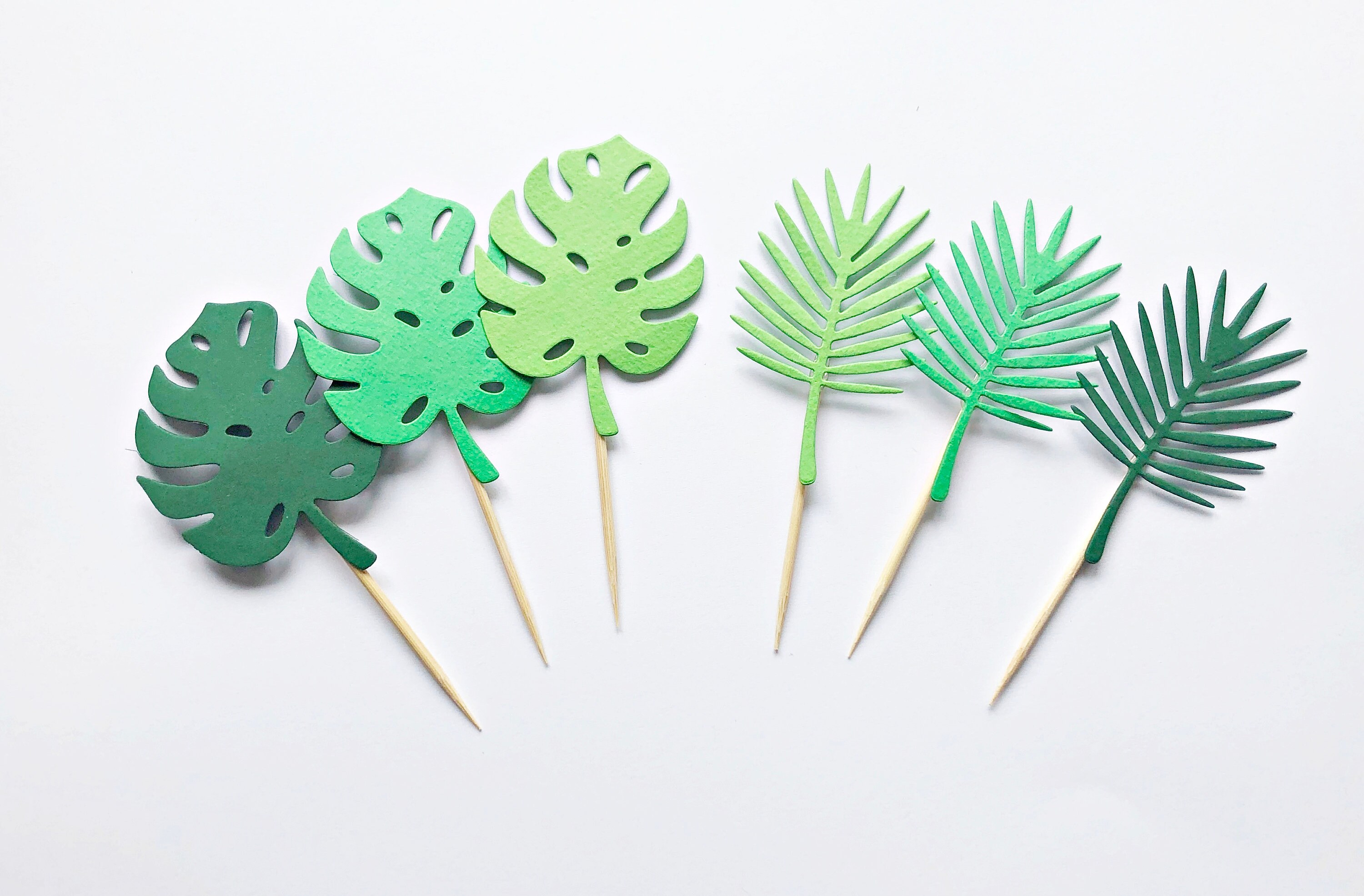 Jungle Safari Cupcake Toppers Tropical Jungle Baby Shower Etsy