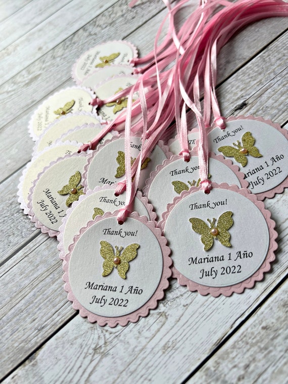 Butterfly Favor Tags Thank You Tags Birthday Party Favors 