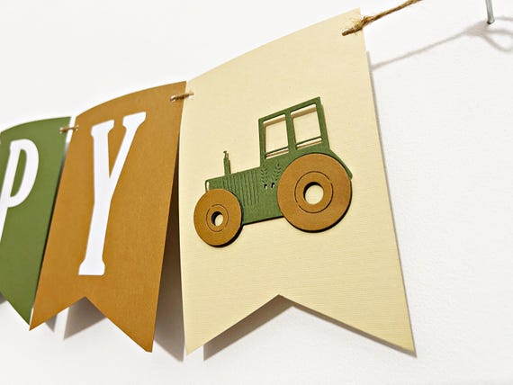 Traktor 1. Geburtstag Dekoration – Foto-Banner Im Bauernhof-Design Für Jungen