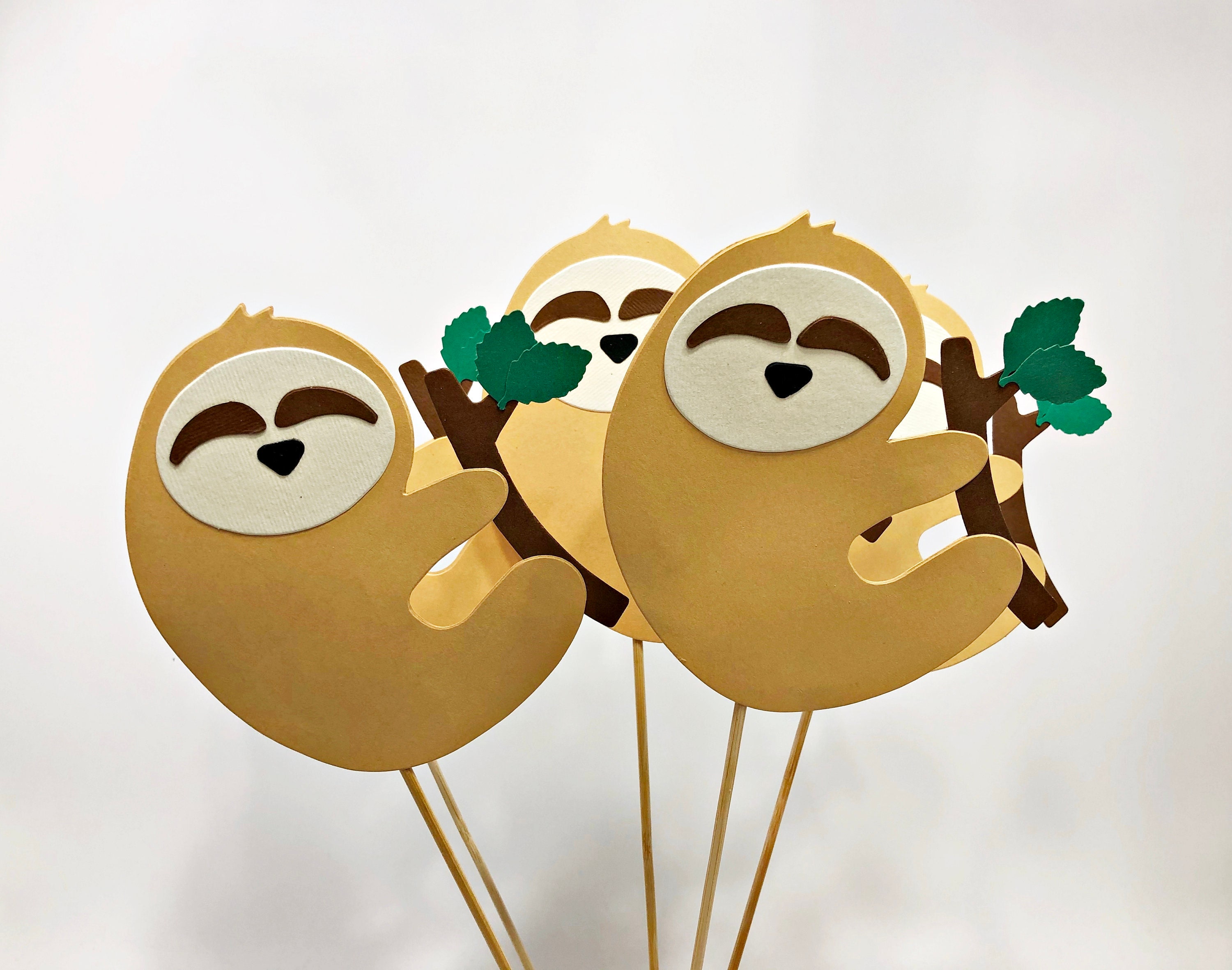 Sloth Party Decorations Sloth Cake Topper or Centerpiece. Etsy