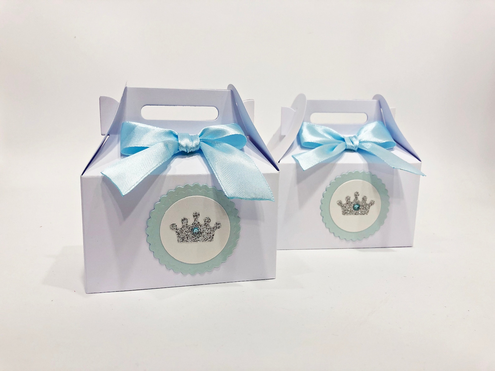 Princess Crown Tiara Favor Boxespink Gold Princess Favor Etsy