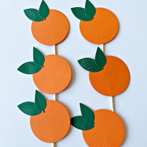 Little Cutie Cupcake Toppers Little Cutie is on the Way Toppers, Little Cutie Baby Shower Clementine Baby Tangerine First Birthday Toppers Oranges Only