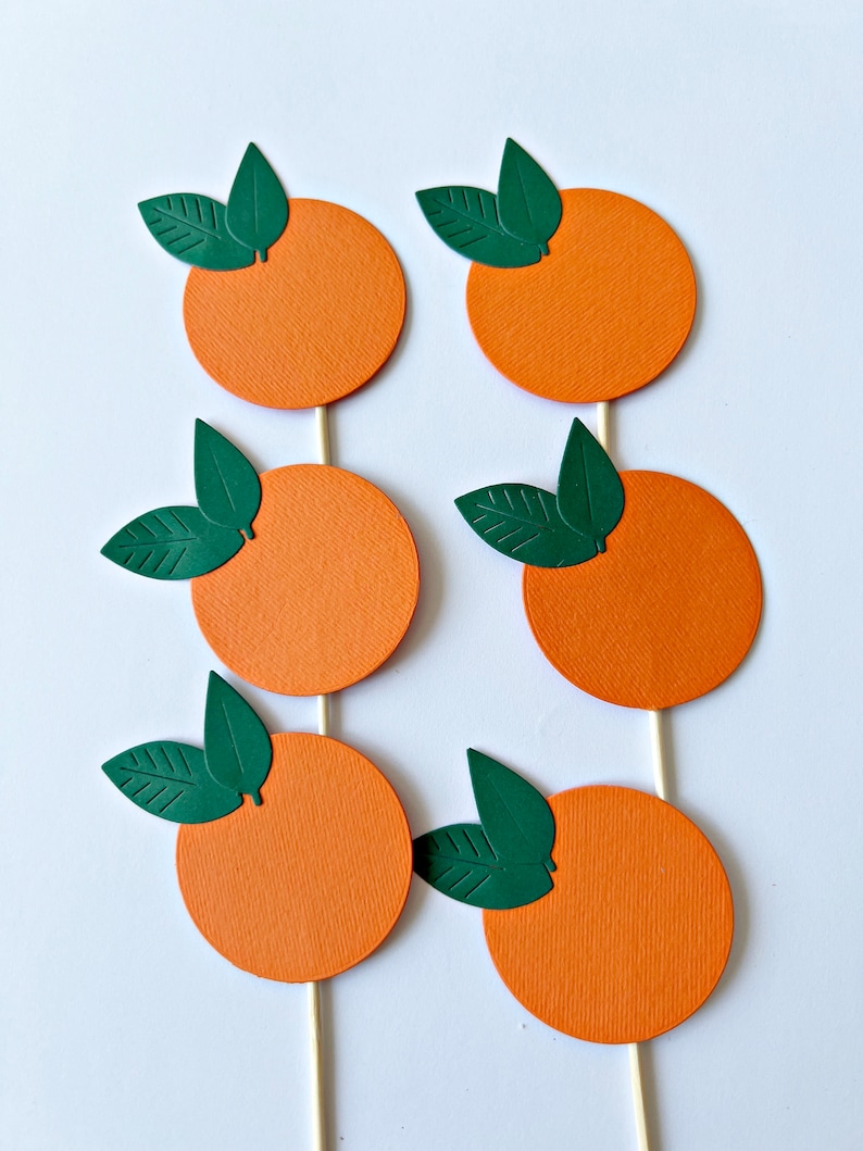 Little Cutie Cupcake Toppers Little Cutie is on the Way Toppers, Little Cutie Baby Shower Clementine Baby Tangerine First Birthday Toppers Oranges Only