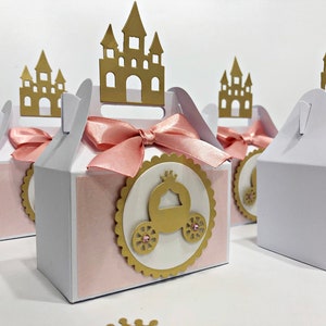 Princess Favor Boxes - Princess Baby Shower  Favor Boxes. Princess Party Favors, Princess Birthday,  Princess Favors, Cinderella Theme