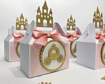 Princess Favor Boxes - Princess Baby Shower  Favor Boxes. Princess Party Favors, Princess Birthday,  Princess Favors, Cinderella Theme