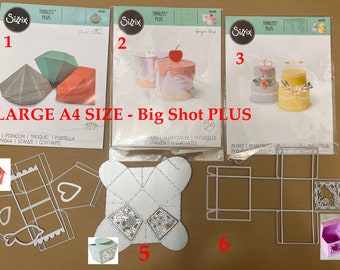 Sizzix-stanssets: Thinlits, Bigz Dies voor kaarten maken en scrapbooking (voorzichtig GEBRUIKT)