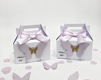 Butterfly Party Decorations Butterfly Favor Box Butterfly Bags Gable Box Butterfly Theme Favor Box Butterfly Baby Shower Butterfly  Birthday