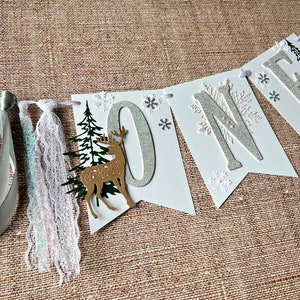 Winter ONEderland Girlande: Schneeflocke Dekoration zum ersten Geburtstag
