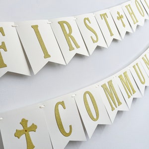 First Holy Communion Banner, Personalized Name Communion Banner Girl Custom Eucharist Decor Eucharist 1st Communion Banner Religious Banner