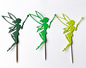 Fairy Cupcake Toppers, Fairy Birthday Fairy Party Decorations Fairy Baby Shower Fairy First Birthday Tinkerbell Party Garden Tea Party