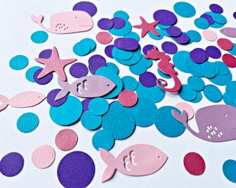 Girl Under the Sea Confetti - Mermaid Birthday Party Decorations, 250 Pcs