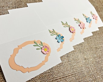 Wildflower Place Cards, Flower Confetti: Birthday, Shower, Tea Party Decorations