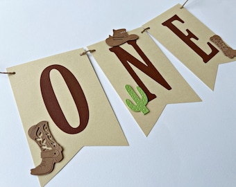 My First Rodeo ONE High Chair Banner - Boy 1st Birthday, 1st Rodeo One Banner, Cowboy ONE Birthday Banner, Boy Ranch-Themed Wild West, Texas