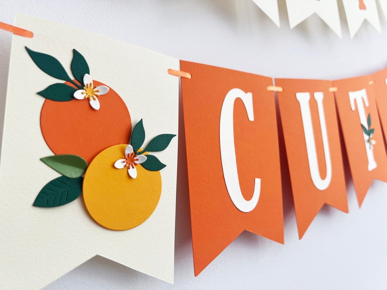 200 STÜCK Little Cutie Confetti Cutie Baby Shower Dekorationen Eine kleine Cutie ist auf dem Weg Hey Cutie Citrus Orange Clementine Geburtstagsparty Bild 10