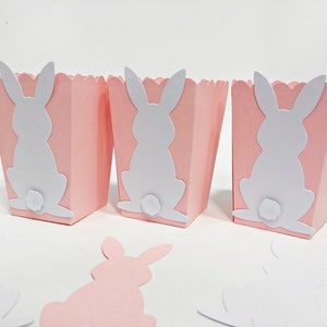 Bunny Party Favors - Bunny Favor Box Some Bunny is One. MINI Popcorn Box. Bunny First Birthday. Some Bunny is One Decor Bunny Birthday Party